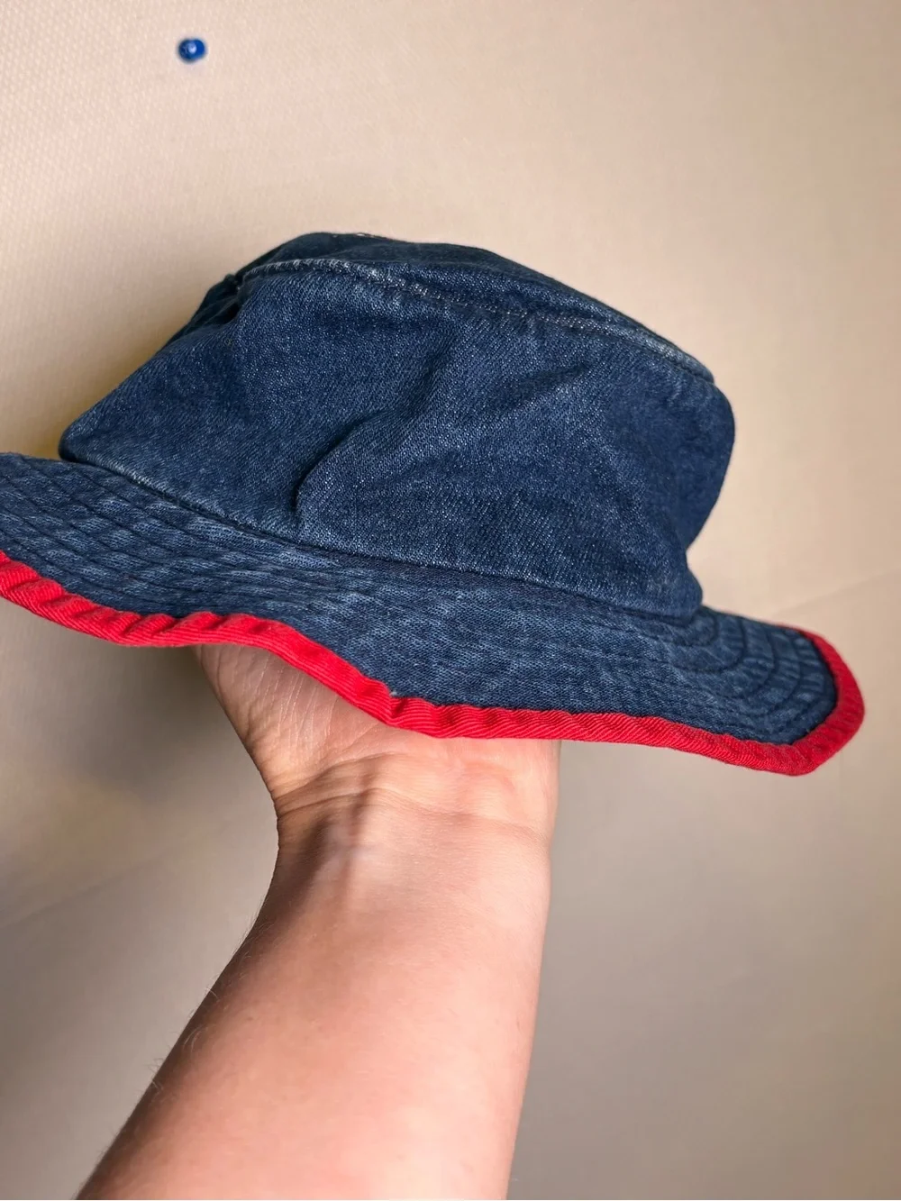 Vintage 90s St. Louis Cardinals Infant Denim Bucket Hat Annco MLB